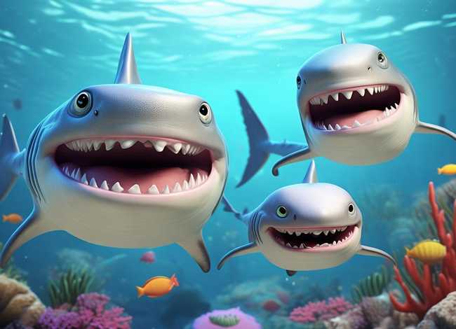 儿童故事鲨鱼一家，鲨鱼一家的故事