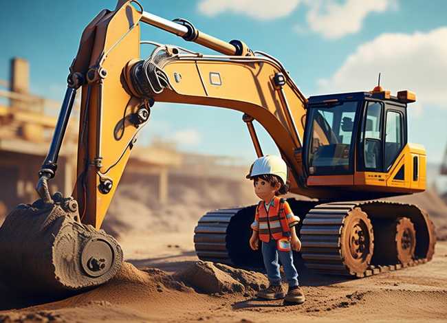 挖掘机小故事大全（挖掘机小故事大全100字）