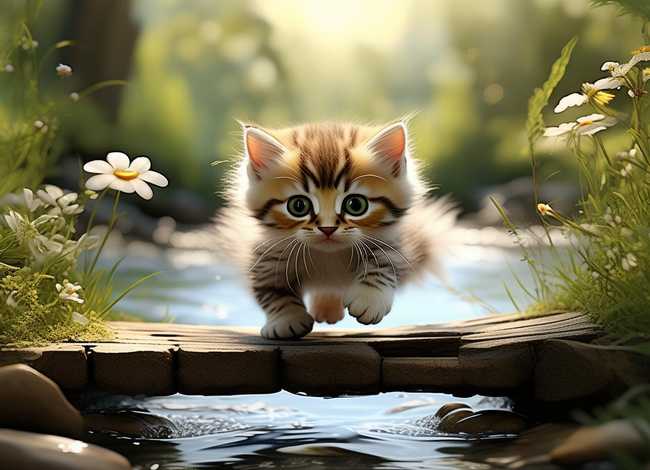 儿童故事大全小猫过河、小猫过河的故事