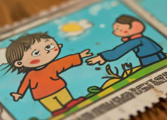 小小的邮票朗诵儿童、小小的邮票,我在这头