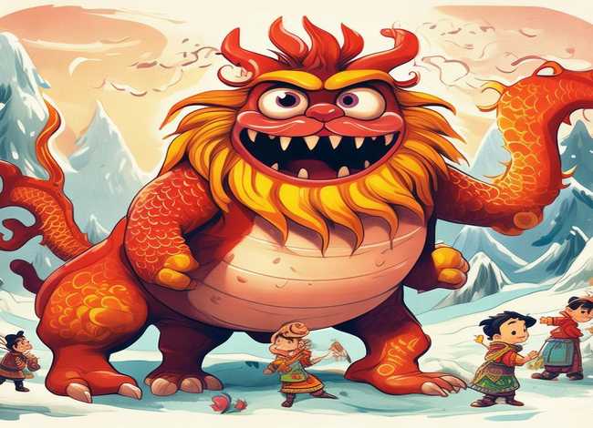 儿童绘本故事年兽的故事，关于年兽的绘本故事