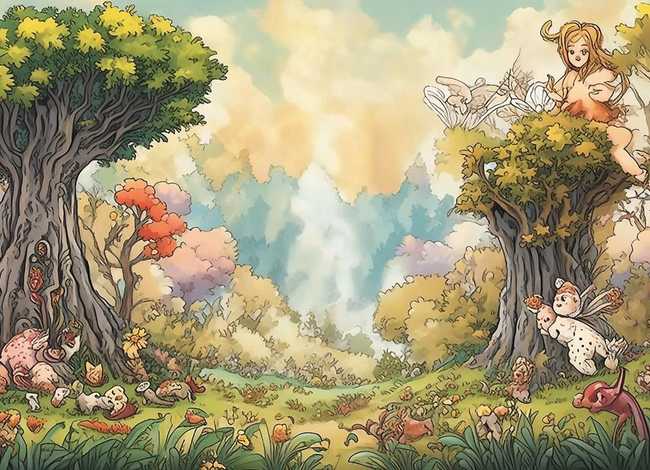 童话故事绘画；童话为主题的绘画作品