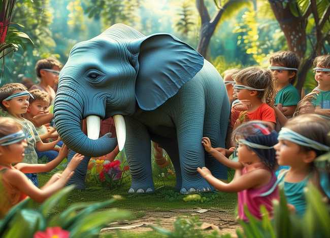 盲人摸象儿童故事、盲人摸象幼儿故事