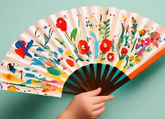 儿童团扇绘画；儿童团扇绘画简单又漂亮