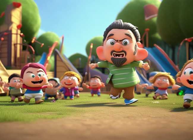 儿童故事打大人，大人打小孩的故事