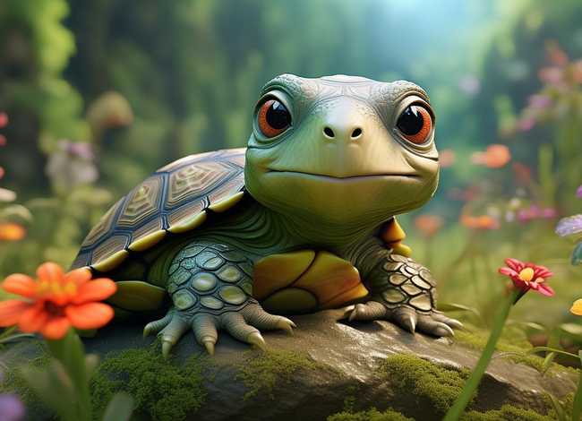 聪明的小乌龟儿童故事；幼儿故事聪明的小乌龟视频