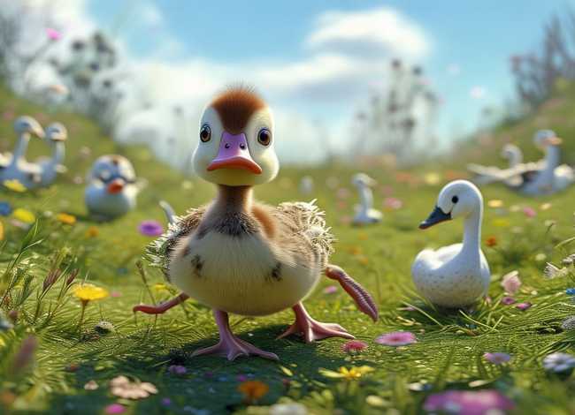 儿童画的丑小鸭绘本故事 怎样画丑小鸭的绘画故事