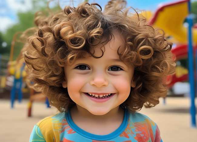 栗子头小孩版，栗子头小孩发型