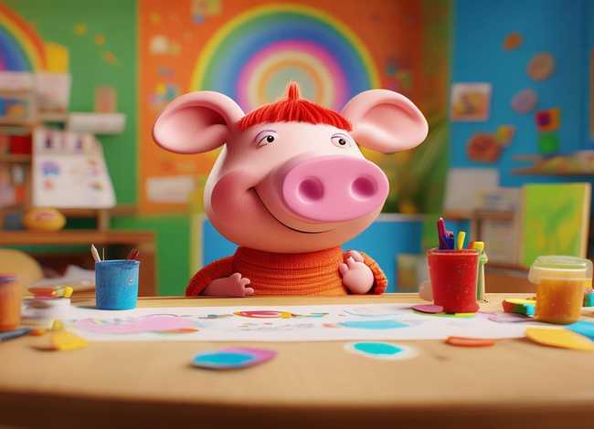 小猪佩奇的画画故事 - 小猪佩奇的画画故事视频