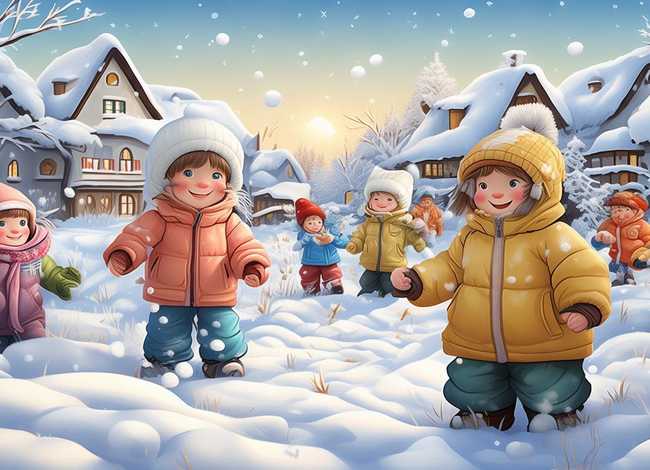儿童下雪文案（儿童下雪文案怎么写）