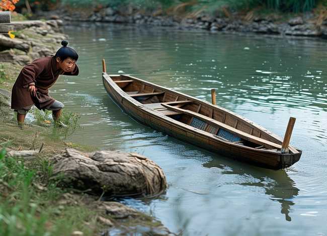 刻舟求剑寓言故事动画片，刻舟求剑的故事动画片