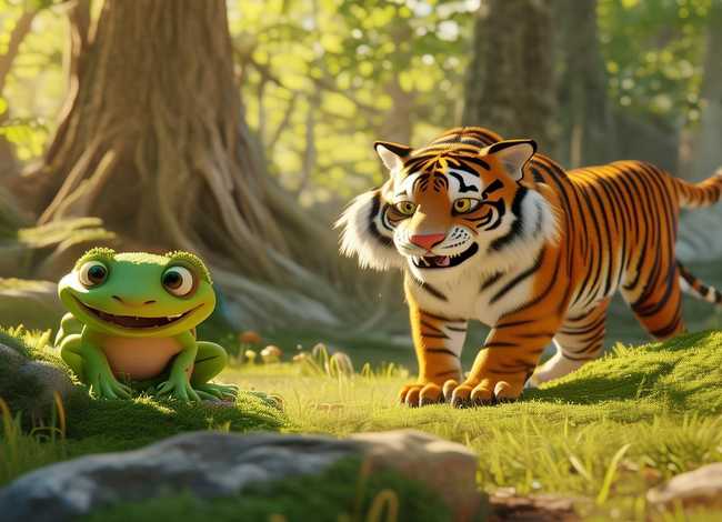 儿童故事老虎和青蛙、3-6岁儿童故事老虎和青蛙