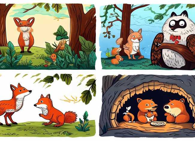 动物故事画怎么画一4一6个画面，动物故事怎么画 手抄报