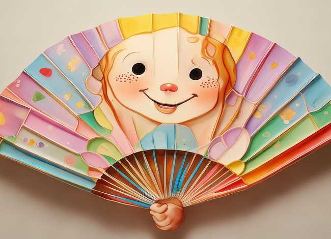 扇子画儿童画简单可爱 - 扇子画儿童画简单可爱又漂亮