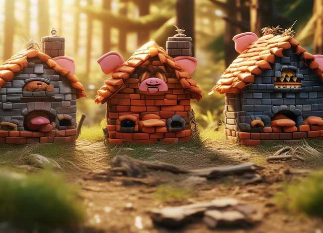 儿童故事三只小猪完整版 - 小儿故事视频三只小猪