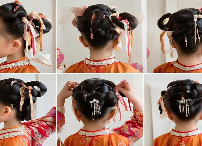 汉服发型儿童步骤 汉服发型儿童步骤分解