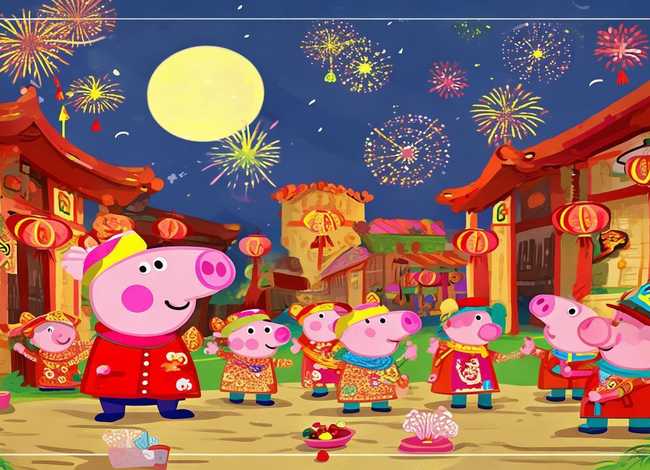 儿童绘本故事小猪佩奇过大年、小猪佩奇过大年的绘本故事