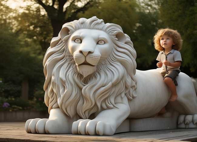 石雕像的儿童故事 雕刻石像的故事