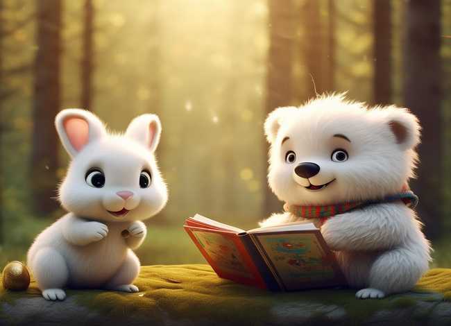 小白熊儿童故事,小白熊和小白兔的故事 小白熊儿童故事,小白熊和小白兔的故事