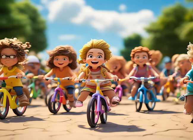 自行车的故事儿童 - 自行车的故事小视频