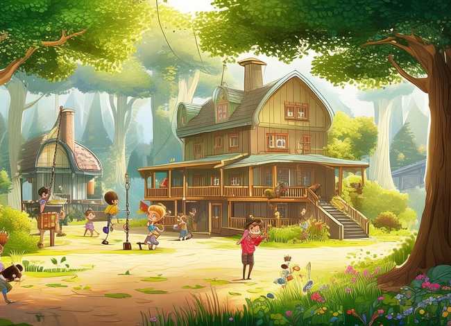 森林小镇儿童故事，森林小镇幼儿园