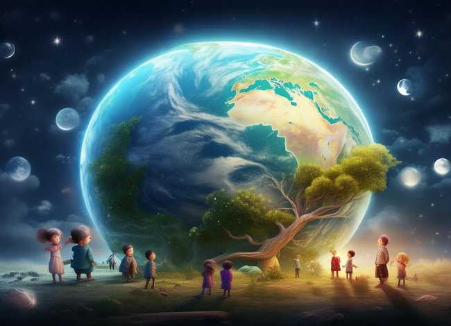 地球的故事儿童睡前故事 - 幼儿睡前故事,关于地球的故事