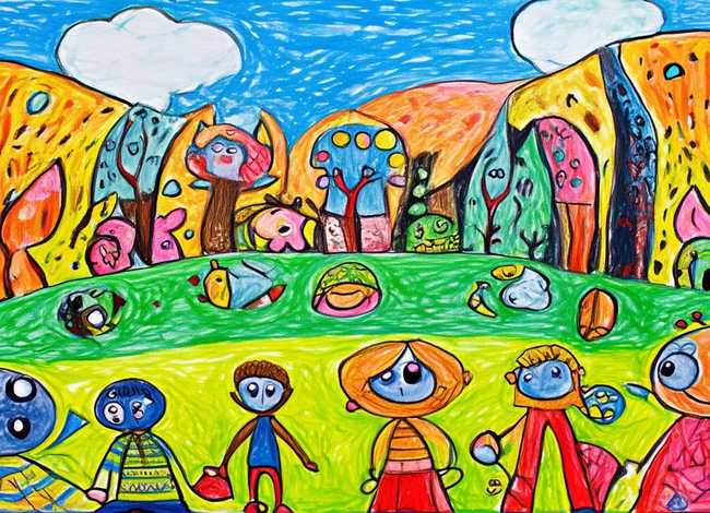 儿童手绘故事画简单；幼儿手绘故事简单的