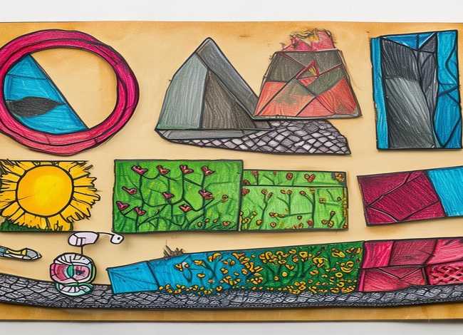 几何图形拓印小故事 - 几何图形故事小报