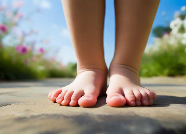 外国儿童的脚（外国儿童的脚型图片）