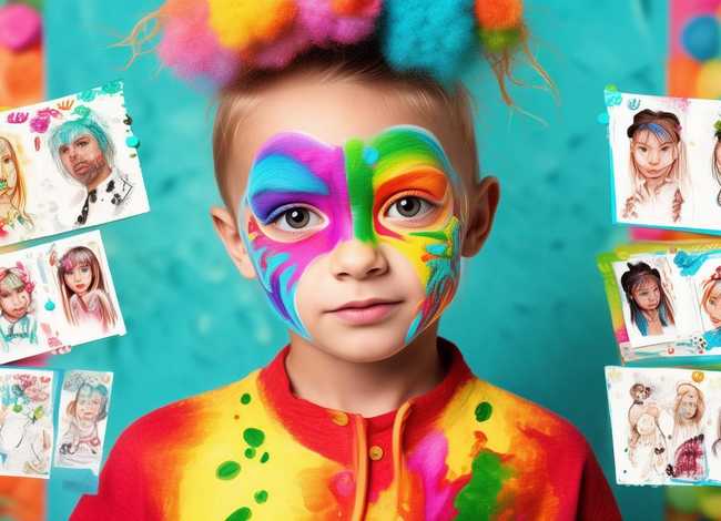 表演妆容儿童彩绘；表演妆容儿童彩绘教程