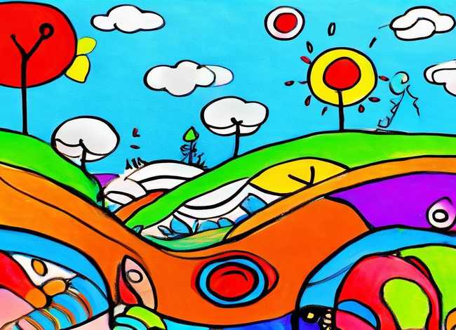 线条的儿童画 线条的儿童画图片