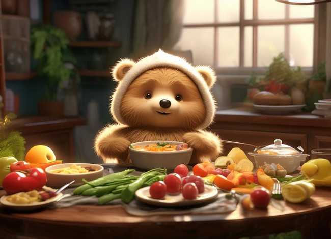 《午饭》绘本（小熊绘本《午饭》）