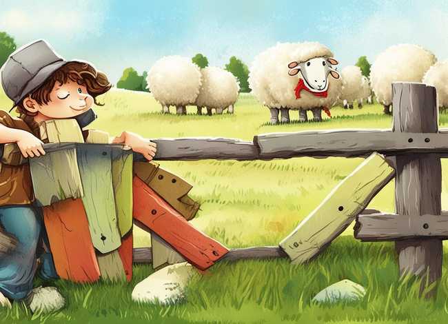 亡羊补牢成语故事儿童画小班、小班成语故事亡羊补牢教案