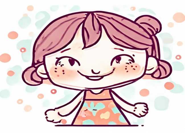 儿童图画小女孩 儿童画小女孩图片可爱简笔画