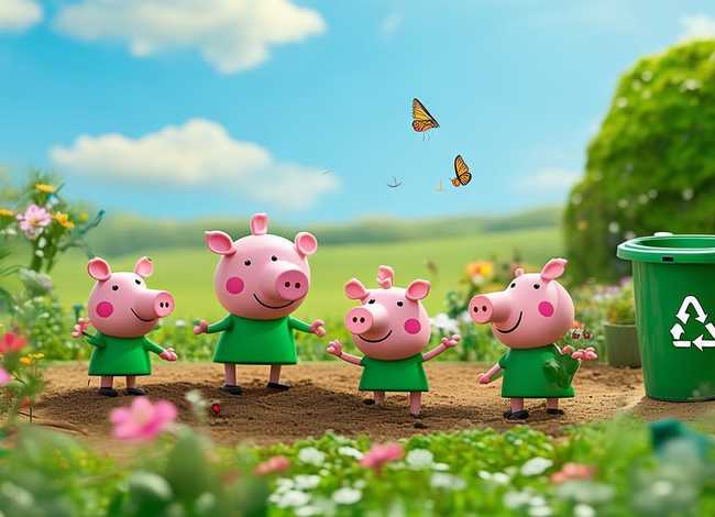 小猪佩奇环保故事，小猪佩奇快乐环保故事