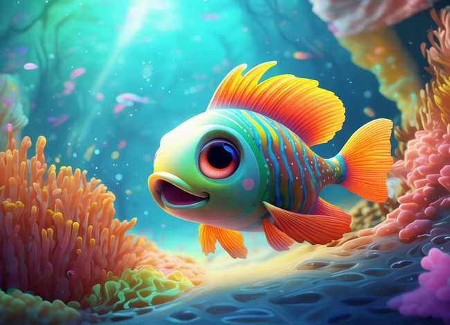 水鱼的儿童故事、幼儿鱼的故事