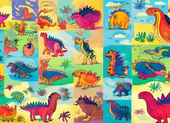 儿童简笔画恐龙大全；儿童简笔画恐龙大全图片