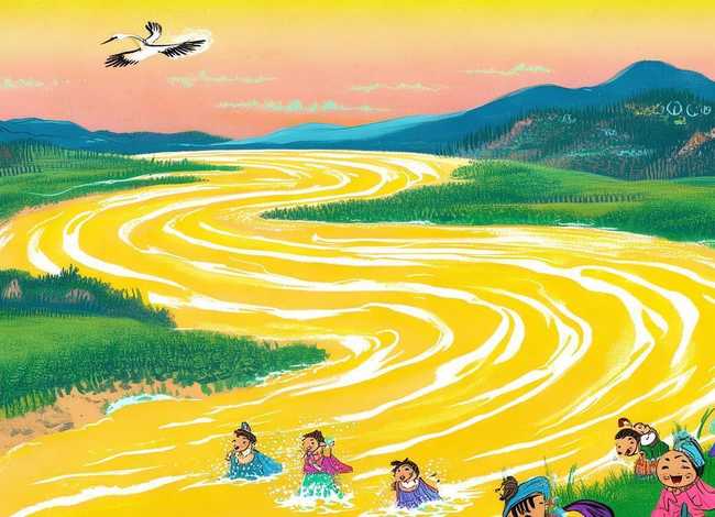 黄河的故事儿童绘本、关于黄河的绘本故事
