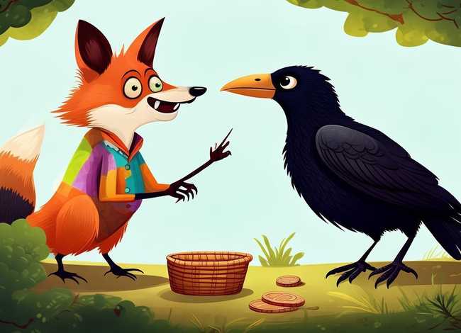 乌鸦和狐狸儿童故事、少儿故事乌鸦和狐狸