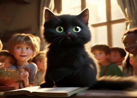 小黑猫儿童故事（小黑猫送来的幼儿故事）