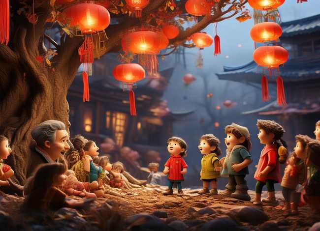 春联的故事儿童版、关于春联儿的故事