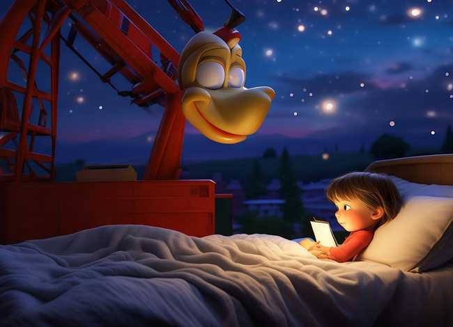 吊车故事儿童睡前（吊车的睡前故事）