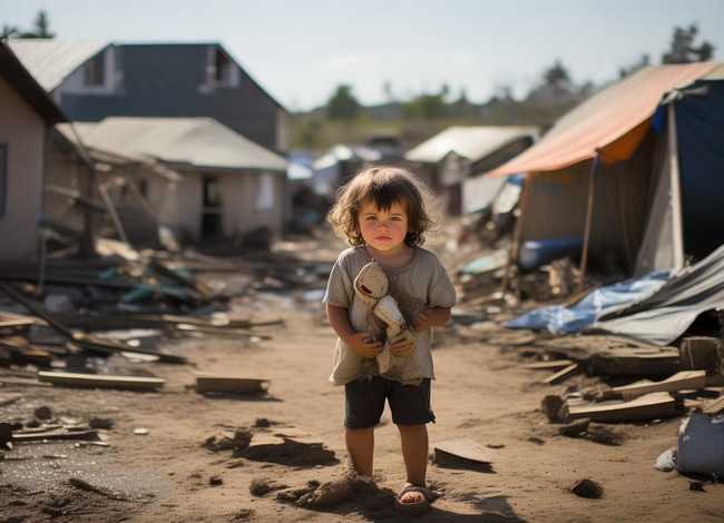 灾区儿童的生活的图片（灾区孩子的生活条件图片）