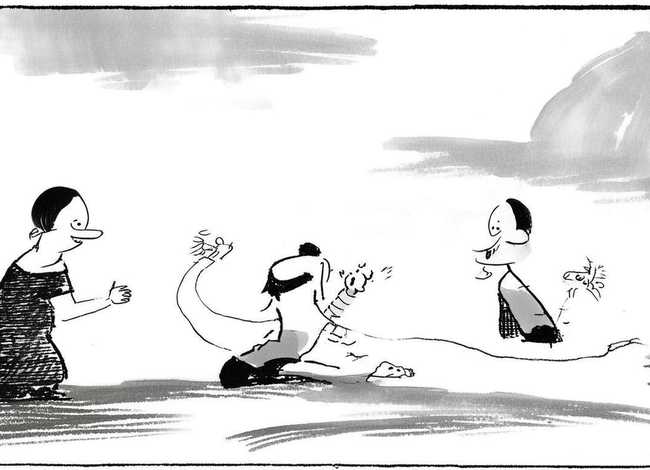 成语故事画蛇添足图画 画蛇添足成语故事插图简笔画