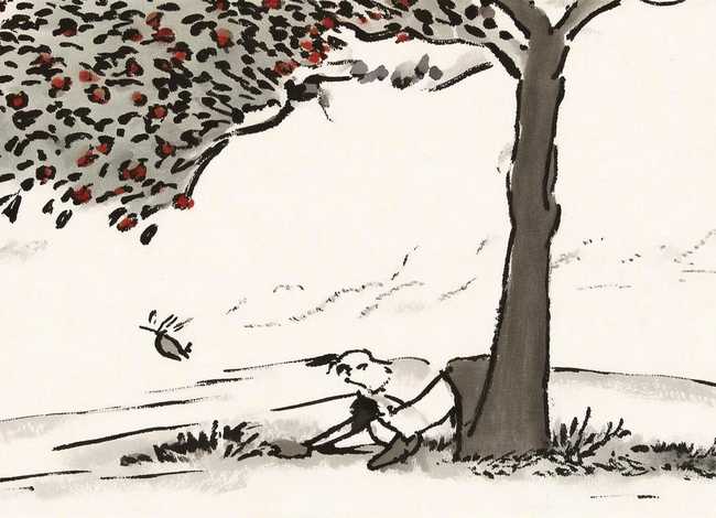 守株待兔的故事图片，守株待兔的故事图片配图带文字