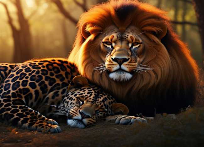 睡前故事豹子、睡前故事豹子跟狮子