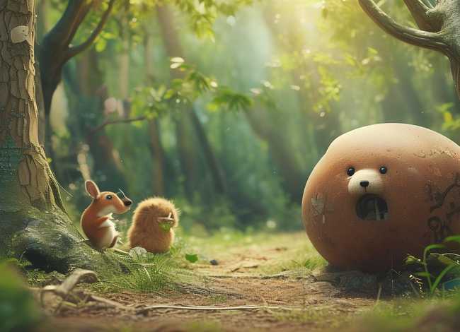 故事《咕咚来了》绘本图片 - 故事《咕咚来了》绘本图片大全