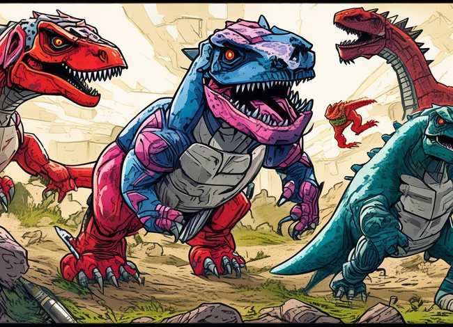 变形金刚恐龙简笔画（变形金刚恐龙简笔画视频）