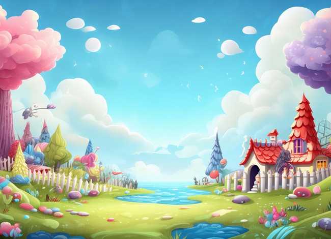 儿童故事ppt背景图片，童话故事ppt背景图