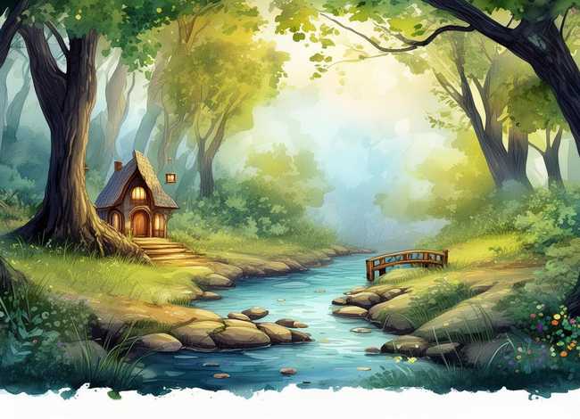 水彩故事插图，水彩故事插图图片